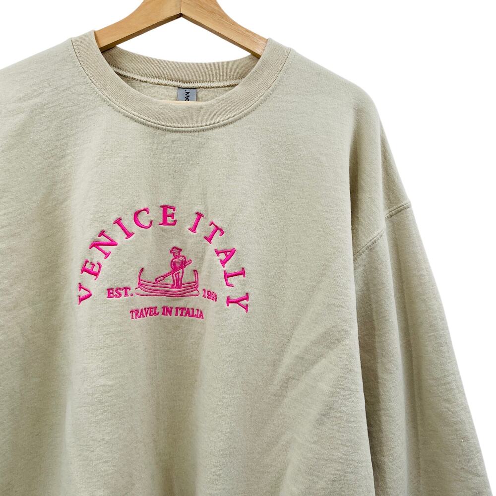 Venice Tan Pink Sweatshirt